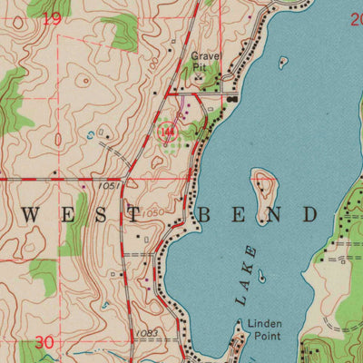 United States Geological Survey Allenton, WI (1959, 24000-Scale) digital map