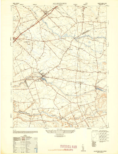 United States Geological Survey Allentown, NJ (1948, 24000-Scale) digital map