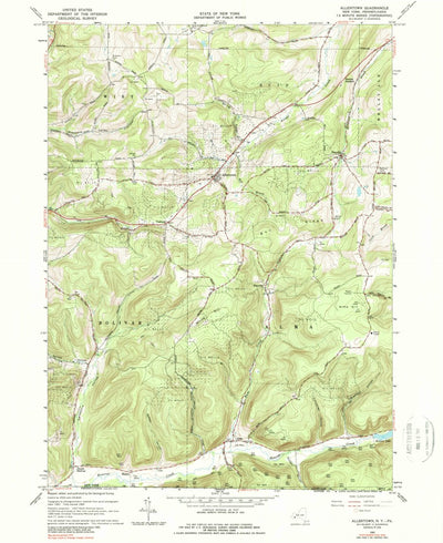 United States Geological Survey Allentown, NY-PA (1965, 24000-Scale) digital map