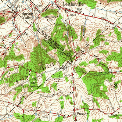 United States Geological Survey Allentown, PA (1957, 62500-Scale) digital map