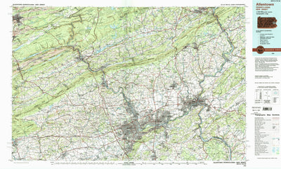 United States Geological Survey Allentown, PA-NJ (1984, 100000-Scale) digital map