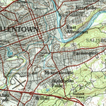 United States Geological Survey Allentown, PA-NJ (1984, 100000-Scale) digital map