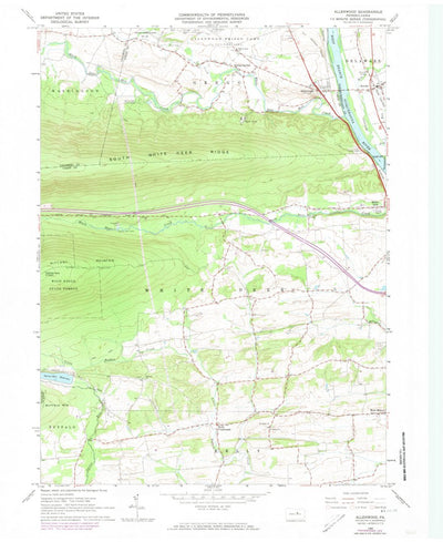 United States Geological Survey Allenwood, PA (1965, 24000-Scale) digital map