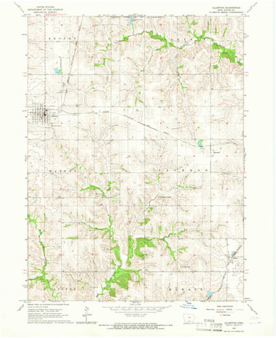 United States Geological Survey Allerton, IA (1964, 24000-Scale) digital map