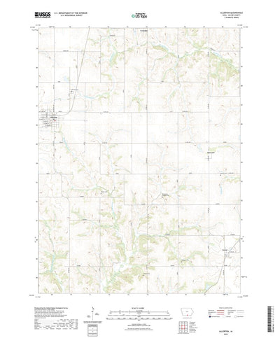 United States Geological Survey Allerton, IA (2022, 24000-Scale) digital map