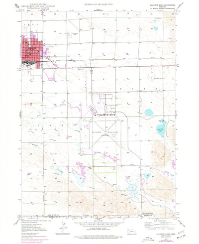 United States Geological Survey Alliance East, NE (1947, 24000-Scale) digital map