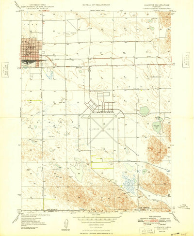 United States Geological Survey Alliance East, NE (1948, 24000-Scale) digital map