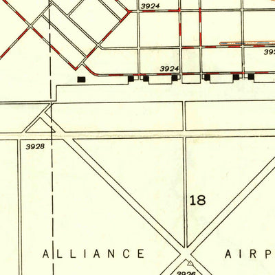 United States Geological Survey Alliance East, NE (1948, 24000-Scale) digital map