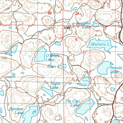 United States Geological Survey Alliance, NE (1985, 100000-Scale) digital map