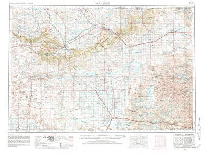 United States Geological Survey Alliance, NE-SD (1955, 250000-Scale) digital map