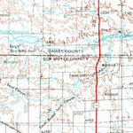 United States Geological Survey Alliance, NE-SD (1955, 250000-Scale) digital map