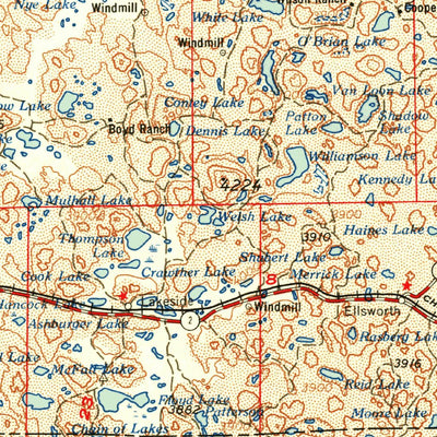 United States Geological Survey Alliance, NE-SD (1958, 250000-Scale) digital map