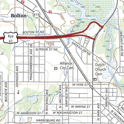 United States Geological Survey Alliance, OH (2023, 24000-Scale) digital map