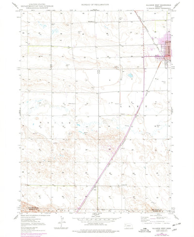 United States Geological Survey Alliance West, NE (1947, 24000-Scale) digital map