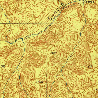 United States Geological Survey Allie Canyon, NM (1948, 24000-Scale) digital map