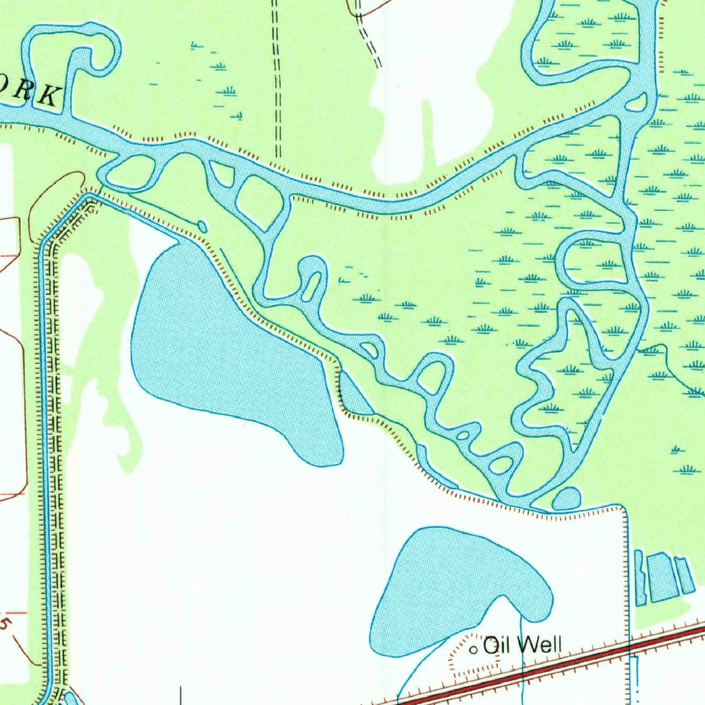 Alligator Hole Marsh TX 1993 - United States Geological Survey Alligator Hole Marsh Tx 1993 24000 Scale Digital Map 37056242909340 