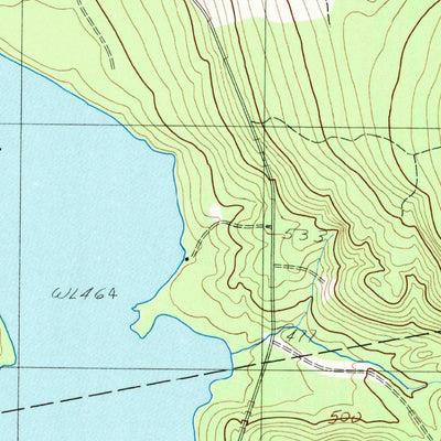 United States Geological Survey Alligator Lake, ME (1987, 24000-Scale) digital map