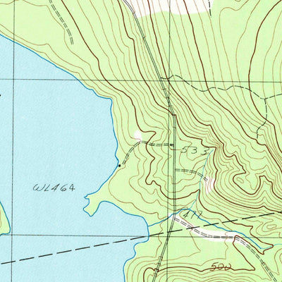 United States Geological Survey Alligator Lake, ME (1987, 24000-Scale) digital map