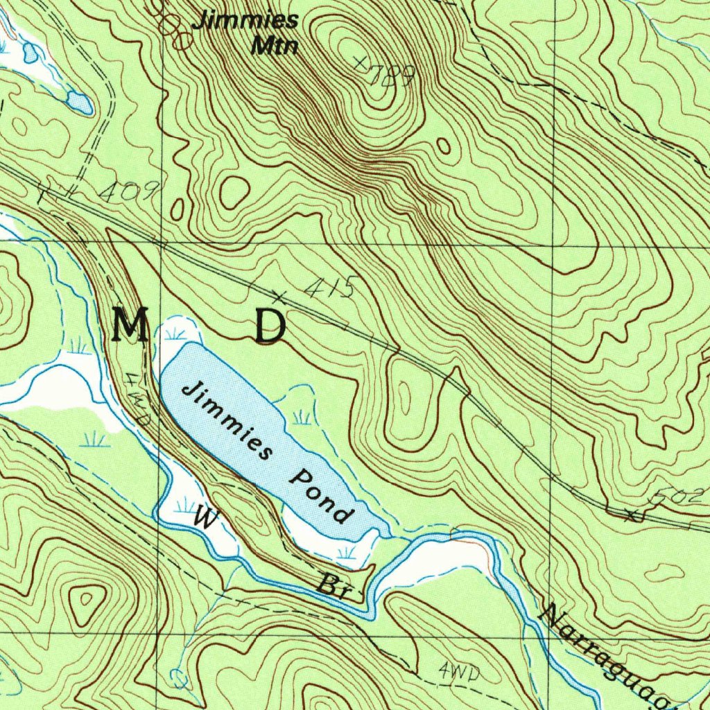 Alligator Lake ME 1987 24000 Scale - United States Geological Survey Alligator Lake Me 1987 24000 Scale Digital Map 37058849341596 