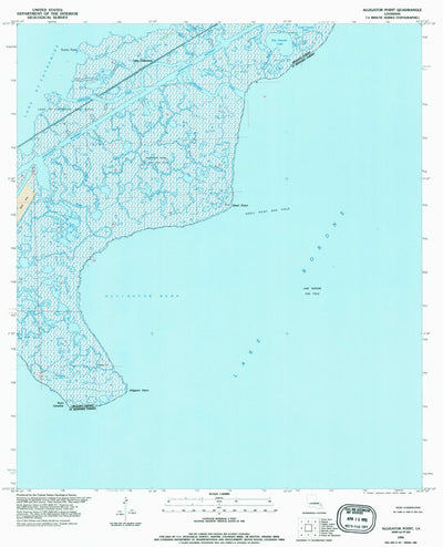 United States Geological Survey Alligator Point, LA (1994, 24000-Scale) digital map