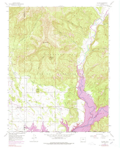 United States Geological Survey Allison, CO-NM (1954, 24000-Scale) digital map