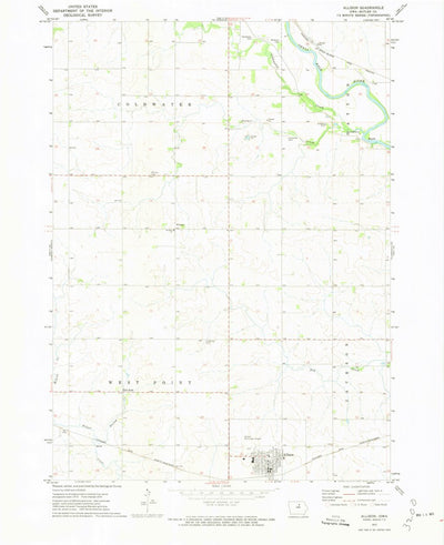 United States Geological Survey Allison, IA (1972, 24000-Scale) digital map