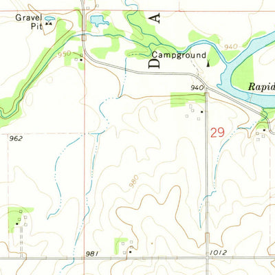 United States Geological Survey Allison, IA (1972, 24000-Scale) digital map