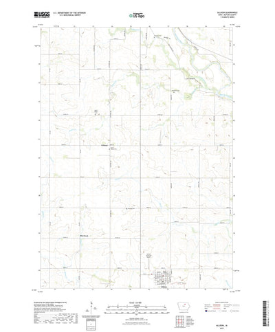 United States Geological Survey Allison, IA (2022, 24000-Scale) digital map