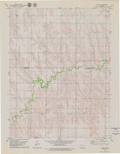United States Geological Survey Allison, KS (1978, 24000-Scale) digital map