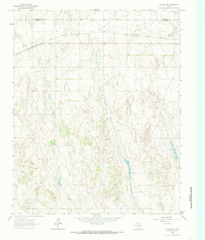 United States Geological Survey Allison SW, TX (1963, 24000-Scale) digital map