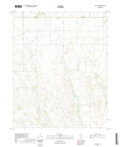 United States Geological Survey Allison SW, TX (2022, 24000-Scale) digital map