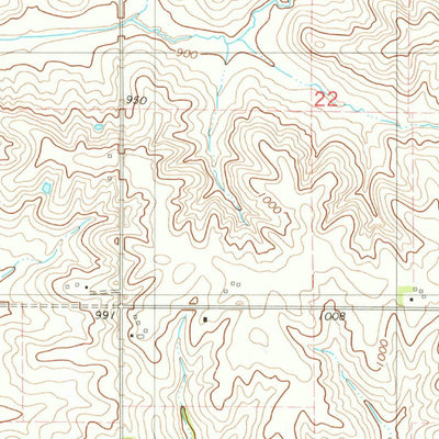 United States Geological Survey Alloway Creek, IA (1980, 24000-Scale) digital map