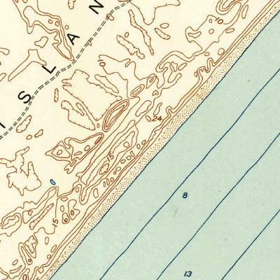 United States Geological Survey Allyns Bight, TX (1951, 24000-Scale) digital map