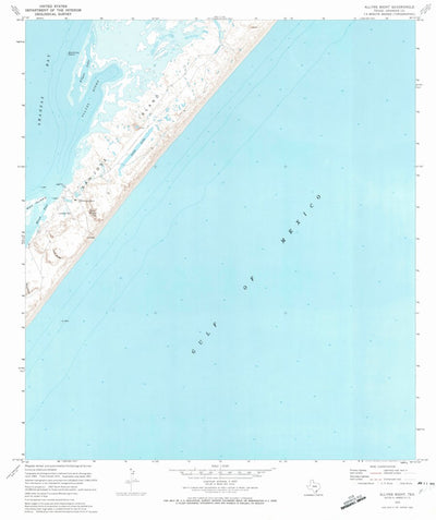 United States Geological Survey Allyns Bight, TX (1970, 24000-Scale) digital map