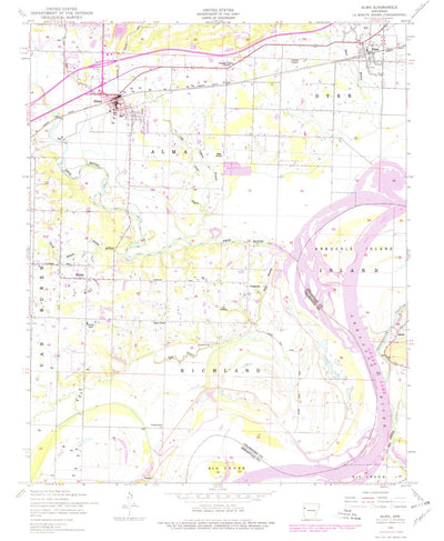 United States Geological Survey Alma, AR (1948, 24000-Scale) digital map