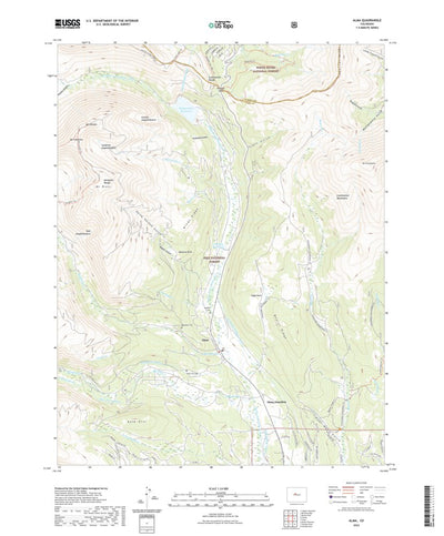 United States Geological Survey Alma, CO (2022, 24000-Scale) digital map