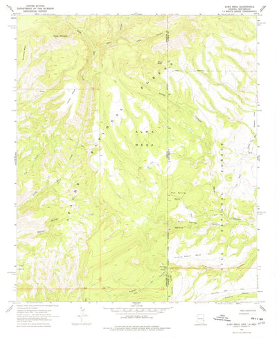 United States Geological Survey Alma Mesa, AZ-NM (1967, 24000-Scale) digital map