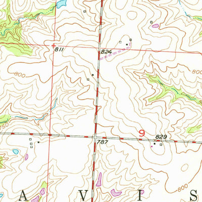 United States Geological Survey Alma, MO (1951, 24000-Scale) digital map
