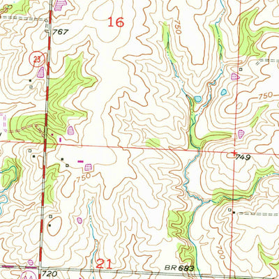 United States Geological Survey Alma, MO (1951, 24000-Scale) digital map