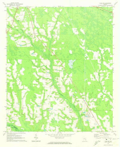 United States Geological Survey Alma NE, GA (1971, 24000-Scale) digital map