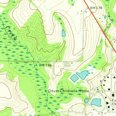 United States Geological Survey Alma NE, GA (1971, 24000-Scale) digital map