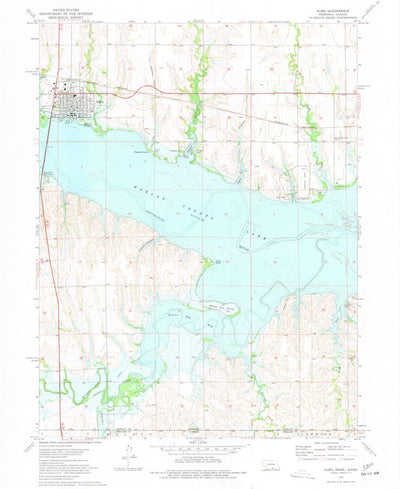 United States Geological Survey Alma, NE-KS (1974, 24000-Scale) digital map