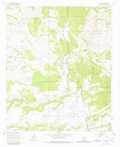 United States Geological Survey Alma, NM (1963, 24000-Scale) digital map