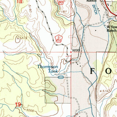 United States Geological Survey Alma, NM (1999, 24000-Scale) digital map