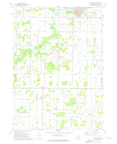 United States Geological Survey Alma South, MI (1973, 24000-Scale) digital map