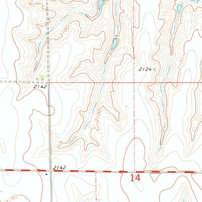 United States Geological Survey Alma SW, NE-KS (1974, 24000-Scale) digital map