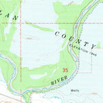 United States Geological Survey Alma SW, NE-KS (1974, 24000-Scale) digital map