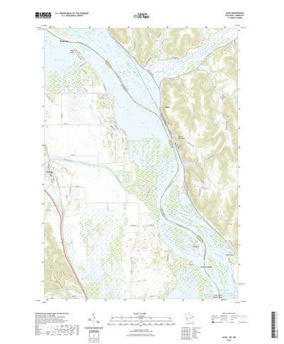 United States Geological Survey Alma, WI (2022, 24000-Scale) digital map