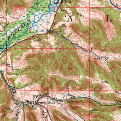 United States Geological Survey Alma, WI-MN (1950, 62500-Scale) digital map
