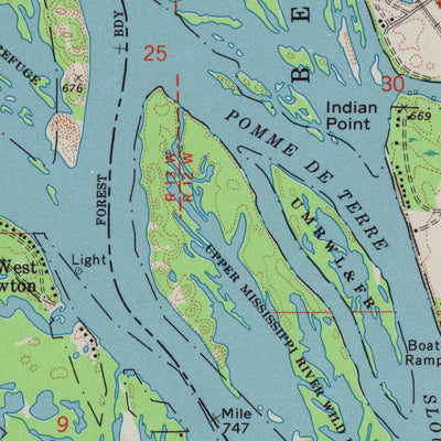 United States Geological Survey Alma, WI-MN (1974, 24000-Scale) digital map